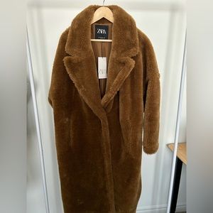 Zara Faux Fur Coat